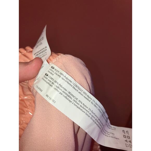 NWT Marika Light Pink Shiny Athletic Shorts Size Medium - Picture 6 of 7